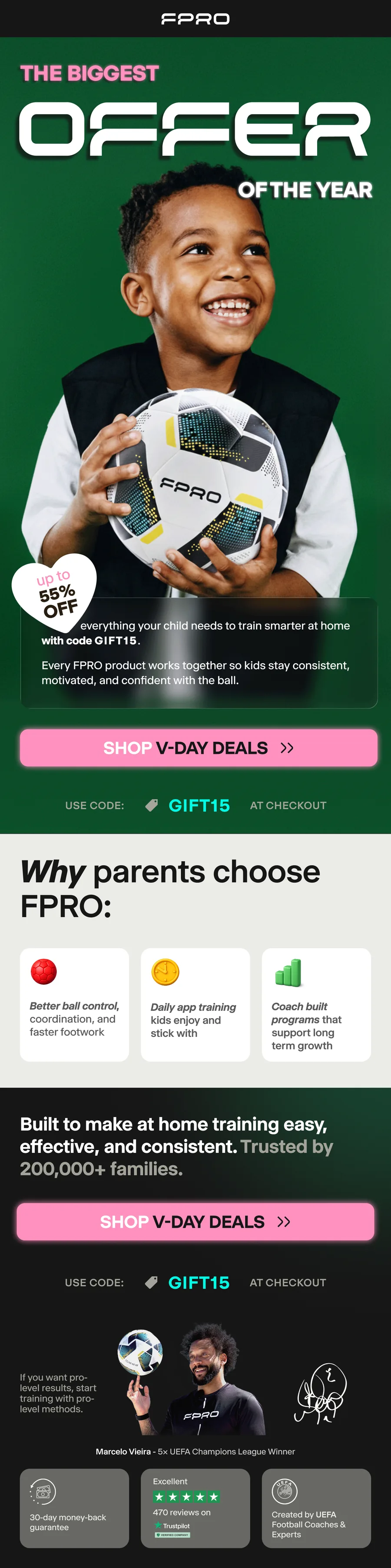 Email campaign example